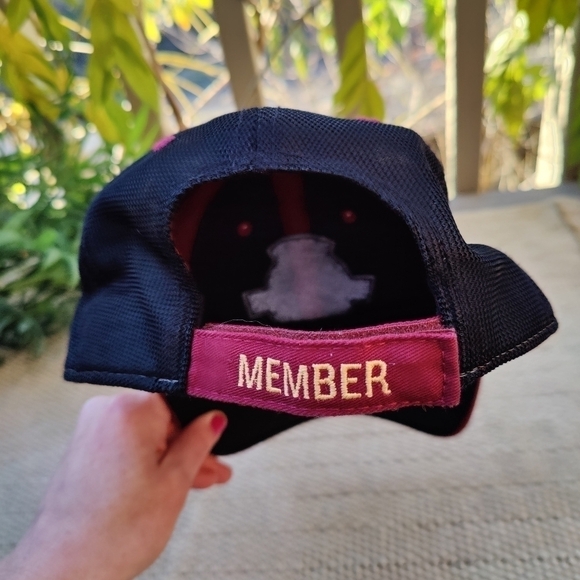 Indian Motorcycle Riders Group MEMBER HAT Mesh Back Cap Red Black Velcro Back - Picture 5 of 7